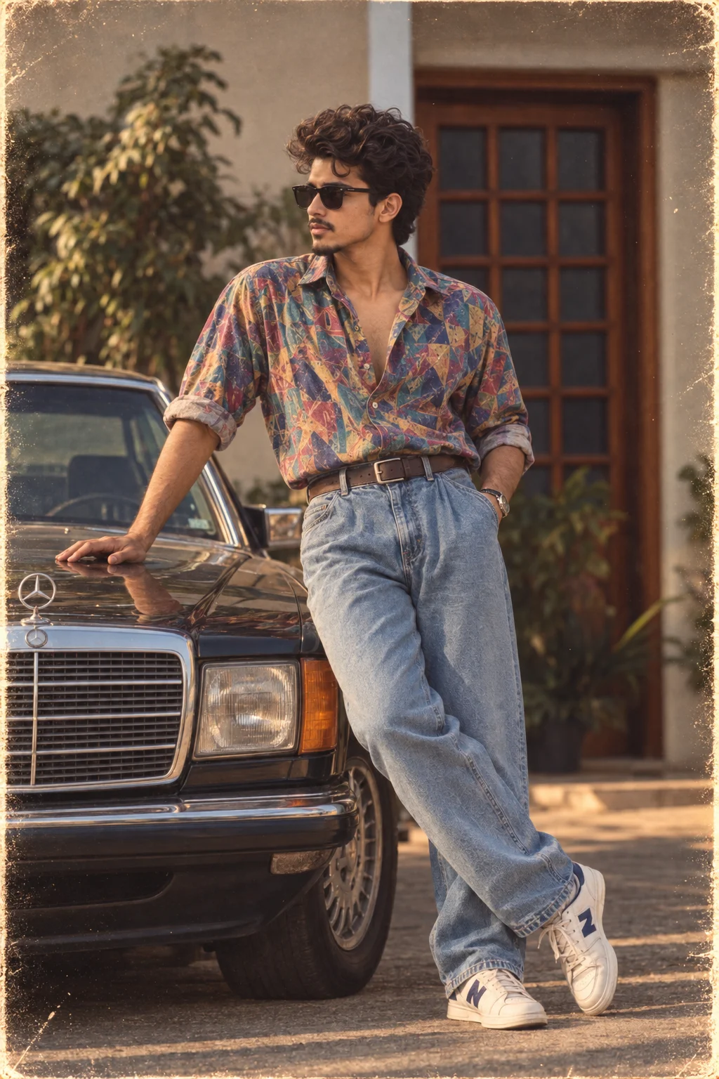 Trending 1990s Photo Streetwear Vintage Mercedes AI Prompt